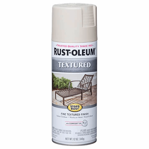 12 OZ Stops Rust Textured Spray Paint - White