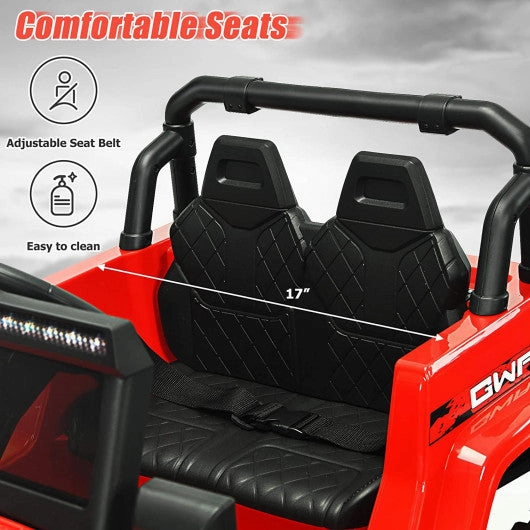 12V Kids Ride-on Jeep Car With 2.4 G Remote Control-Red