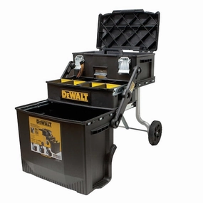 16 in. 4-in-1 Cantilever Tool Box Mobile Work Center with Removable Tray