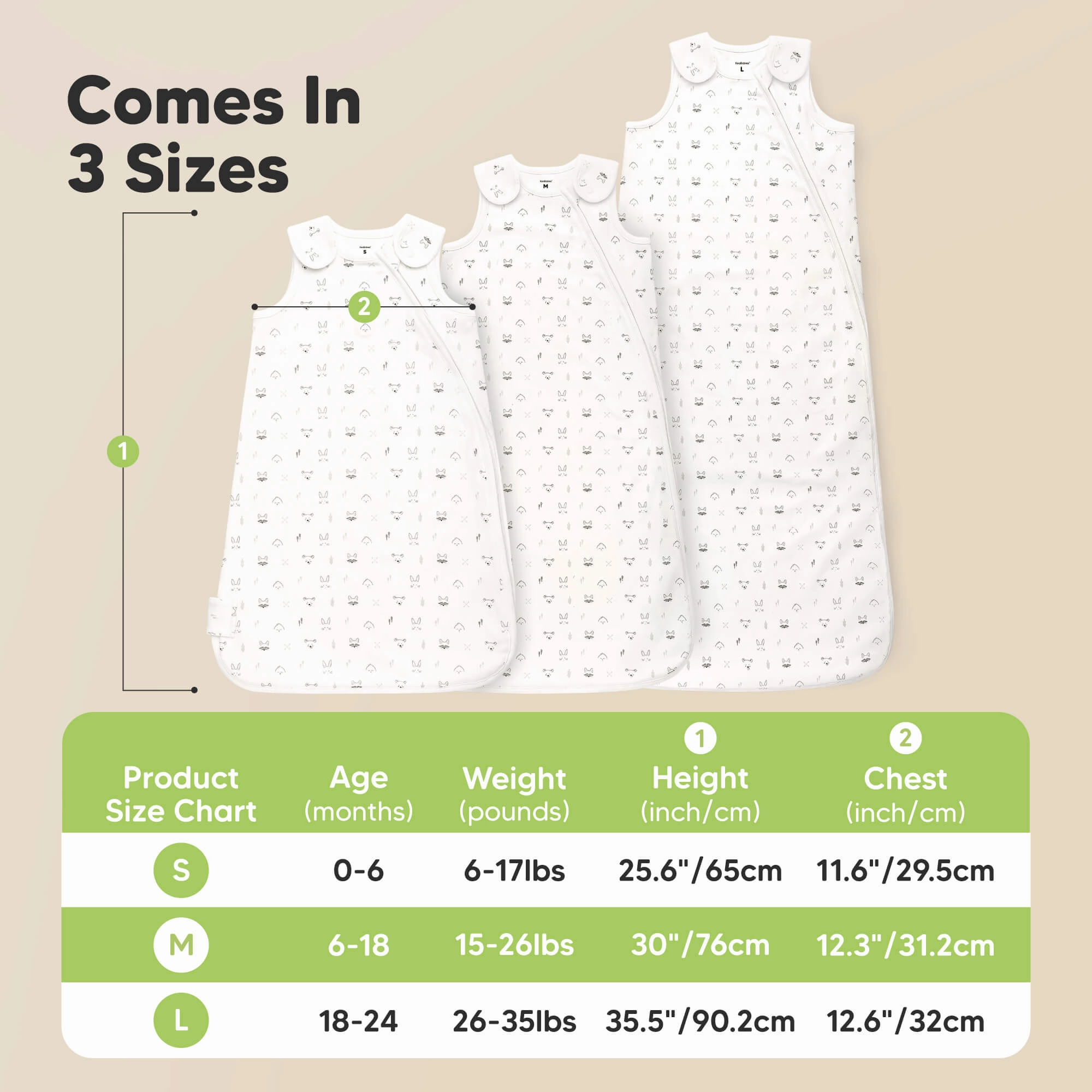 2-Pack Soothe Sleep Sacks (Roarsome)