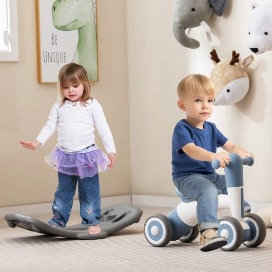 3 in 1 Rocking Horse With Detachable Balance Board and Seat-Gray