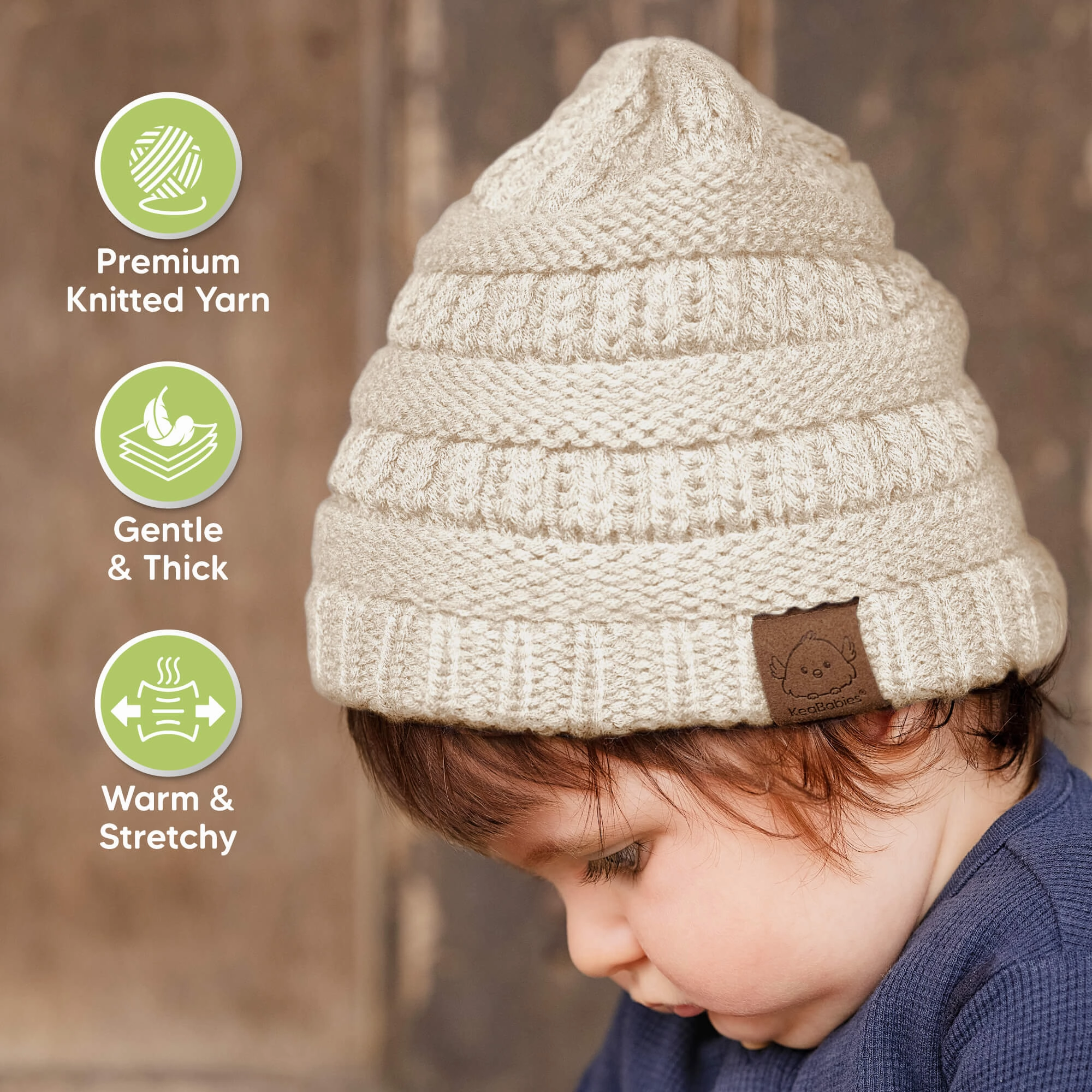 3-Pack Warmzy Baby Beanies (Gust, M)