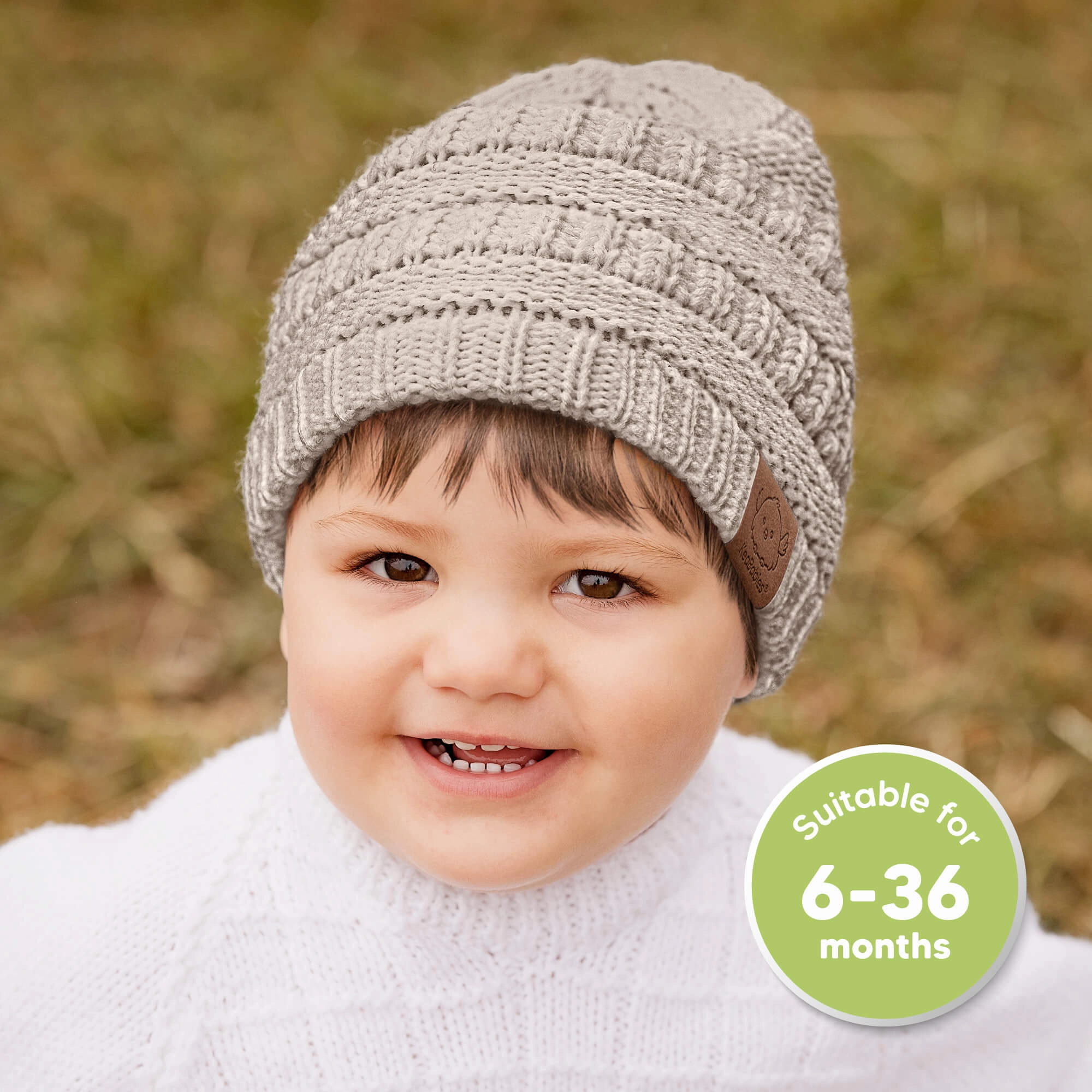 3-Pack Warmzy Baby Beanies (Pecan, M)