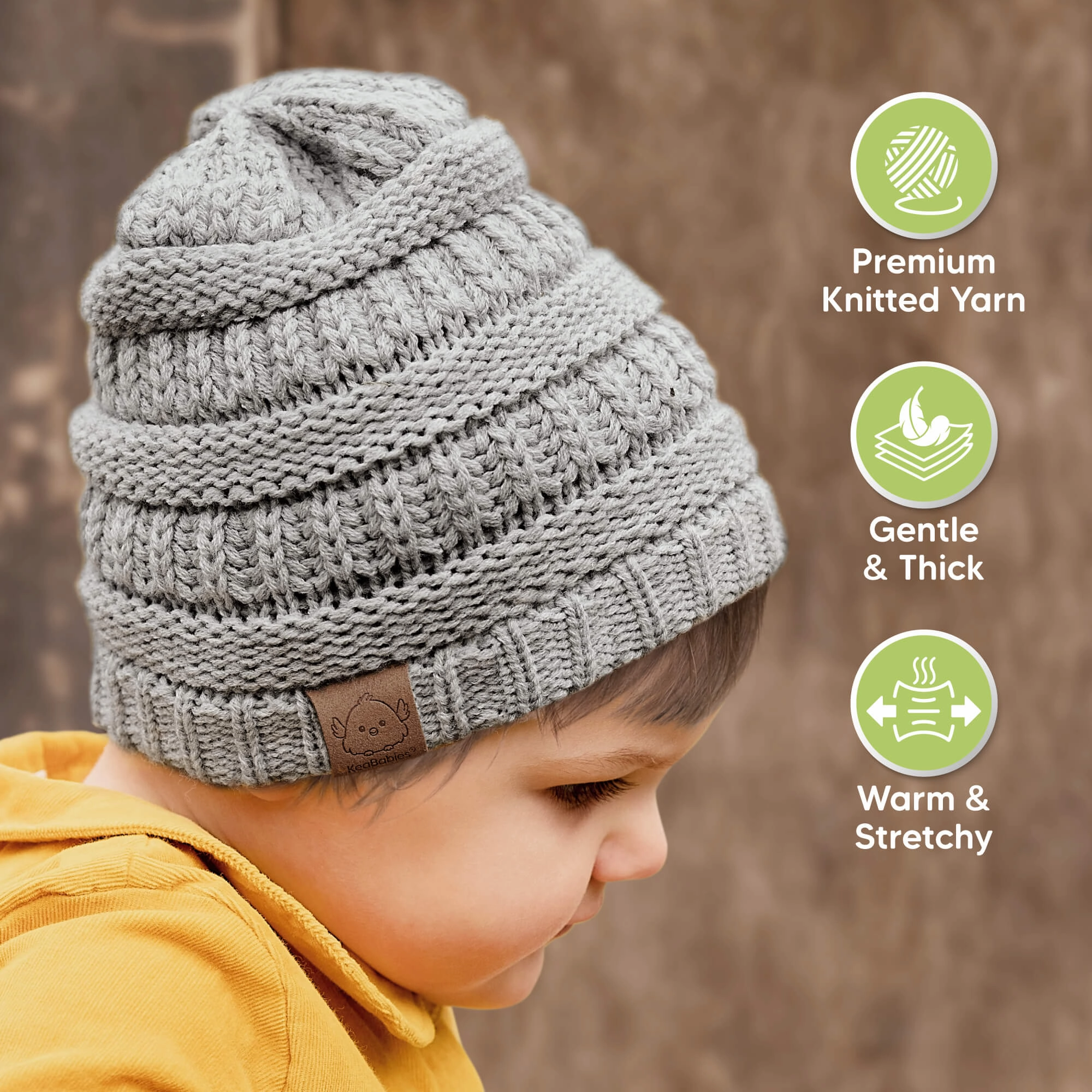 3-Pack Warmzy Baby Beanies (Sweet Pea)