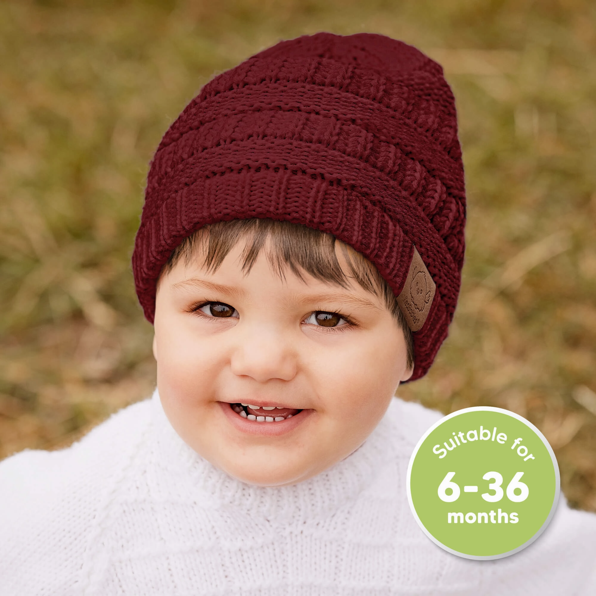 3-Pack Warmzy Baby Beanies (Terracotta, M)