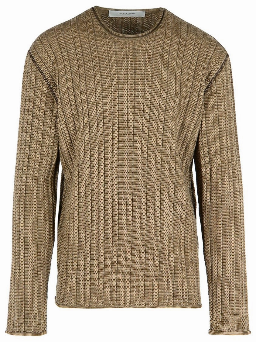 'Norton' Brown Cotton Sweater