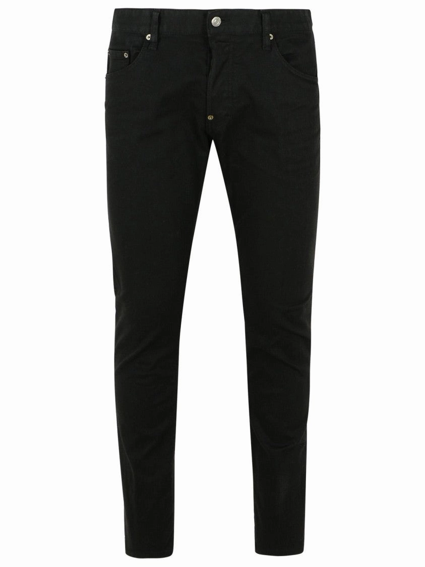 'Skater' Black Cotton Jeans