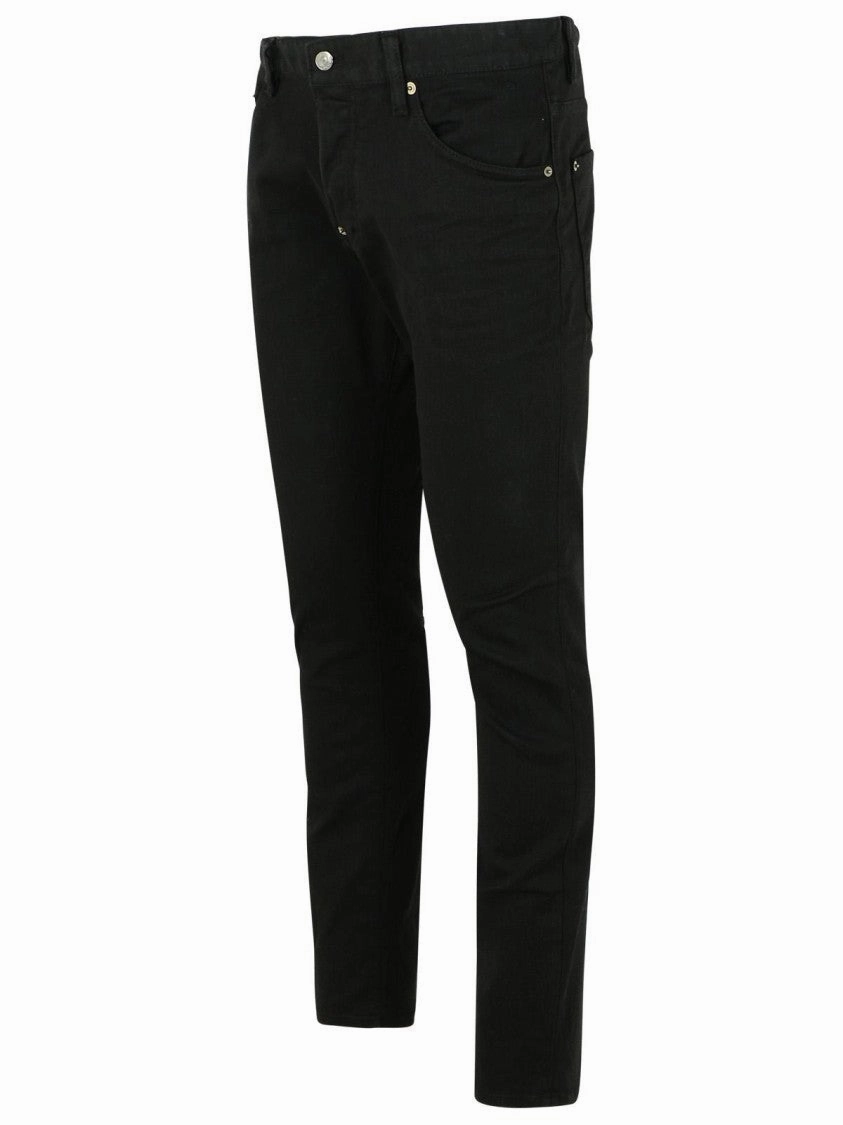 'Skater' Black Cotton Jeans