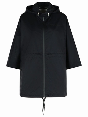 'Vorrasay' Black Nylon Cape