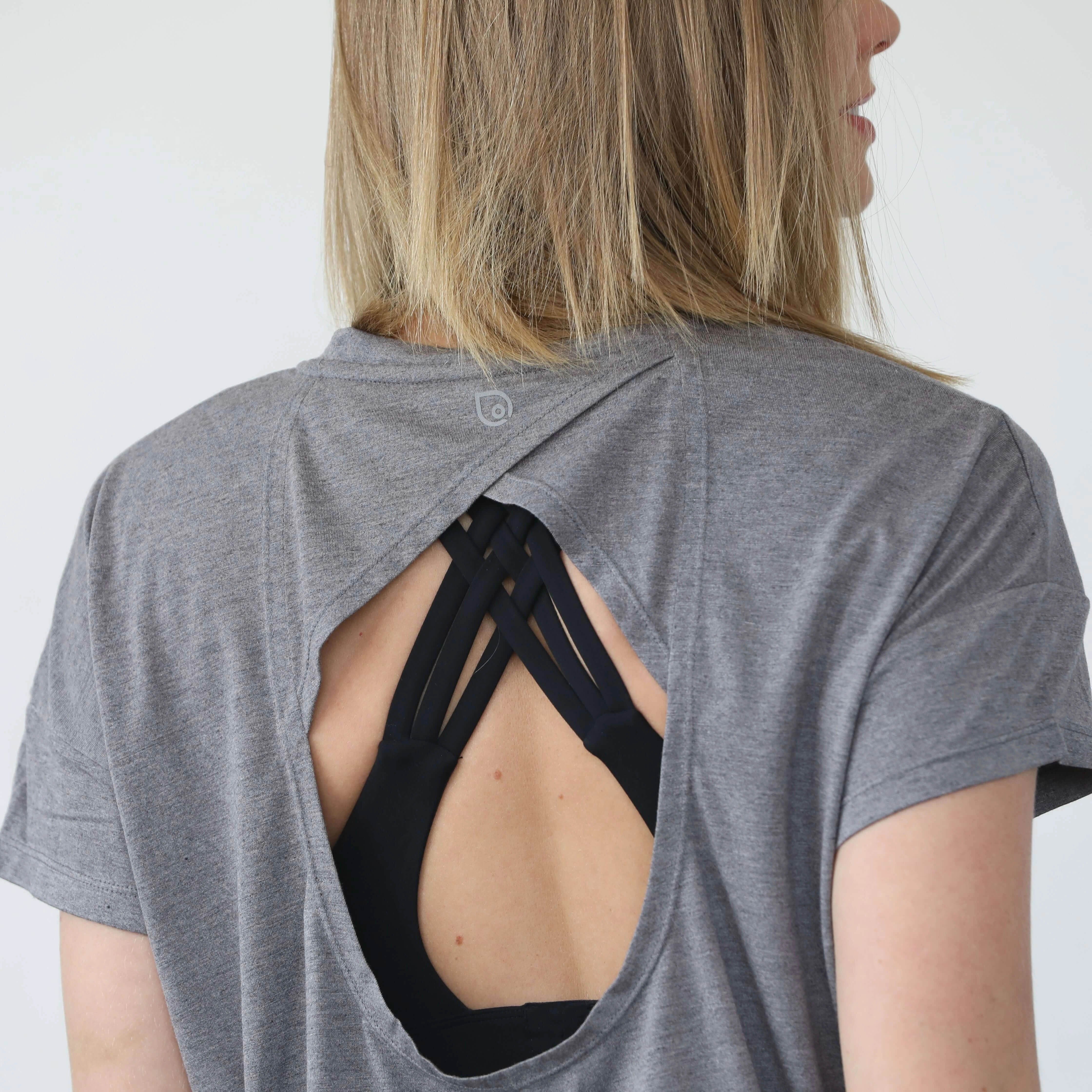 Abigail Short Sleeve Nursing T-Shirt | Dark Gray