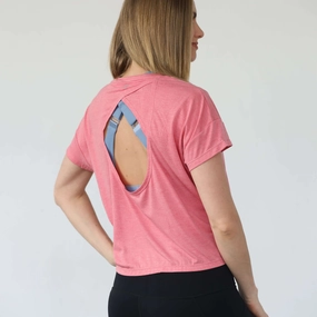 Abigail Short Sleeve Nursing T-Shirt  | Sugar Coral