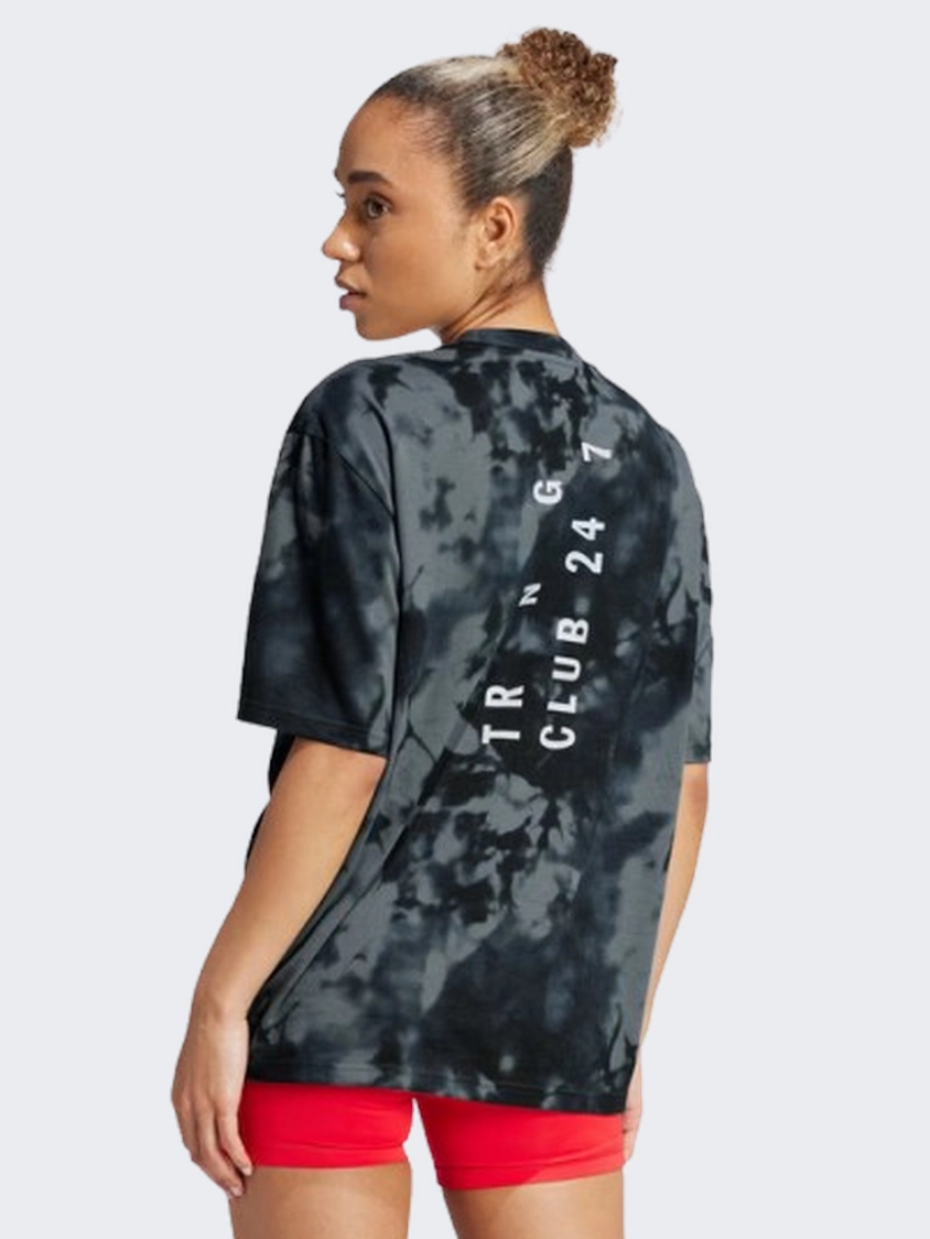 Adidas Climacool Club 24 7 Graphic Women Training T-Shirt Aurora Ink