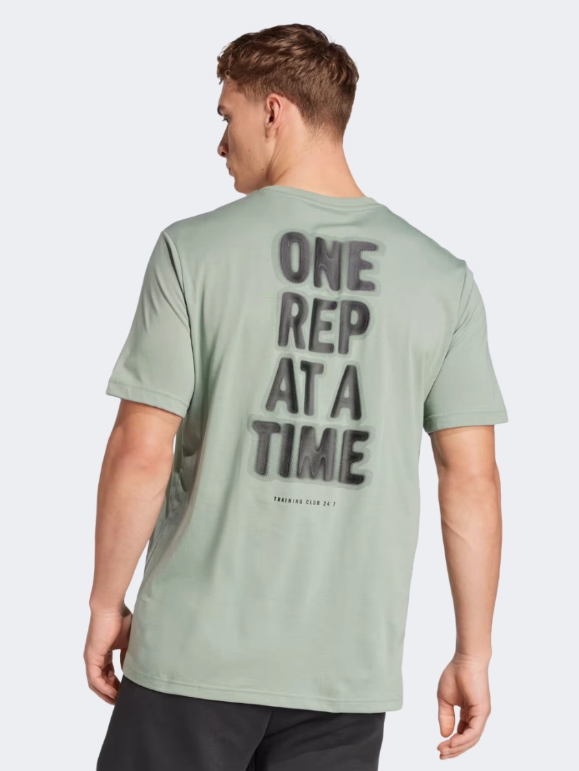 Adidas Climacool One Rep At A Time Men Training T-Shirt Silver Green