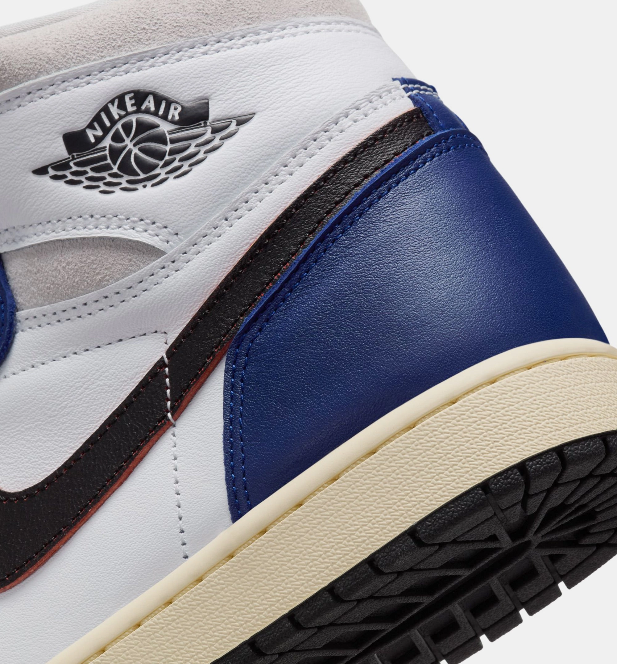 Air Jordan 1 Retro High OG Rare Air Deep Royal Blue Mens Lifestyle Shoe - White/Black/Neutral Grey/Deep Royal Blue