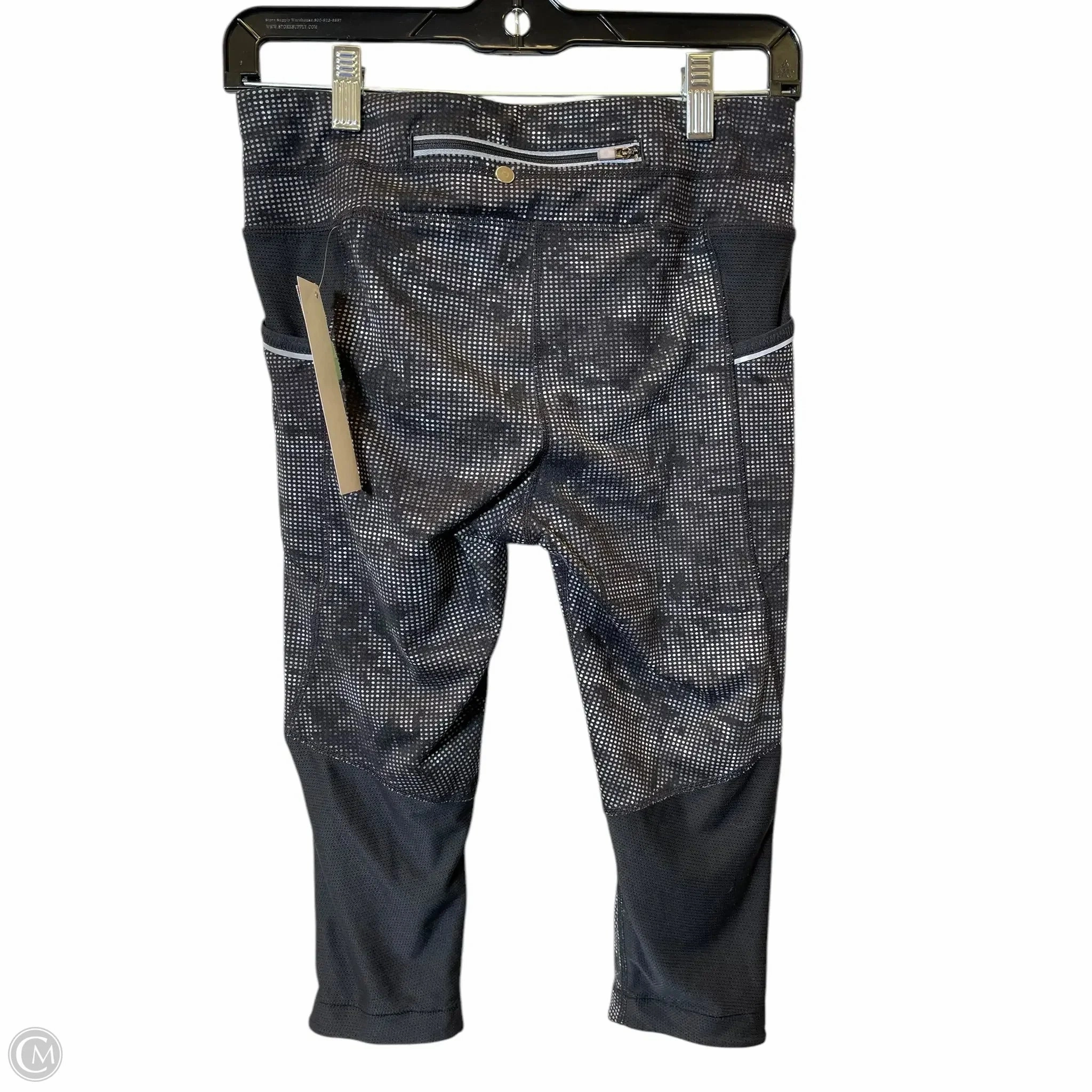 Athletic Capris By Athleta In Black & Grey. Size: S