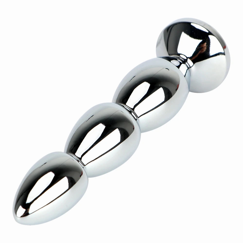 Big Size Jewel Anal Plug Massage Metal Anal Beads for Women & Men