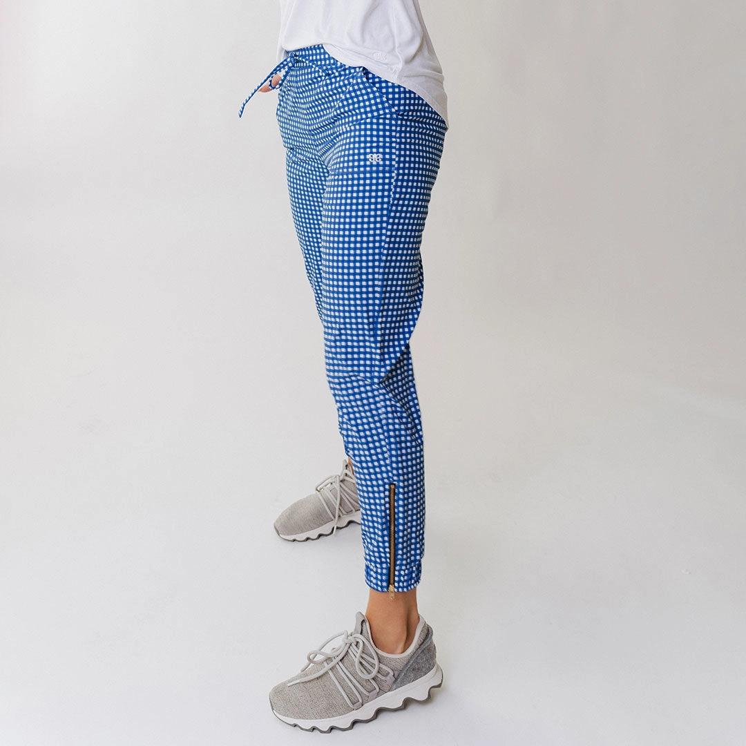 Blue Gingham Jetsetters