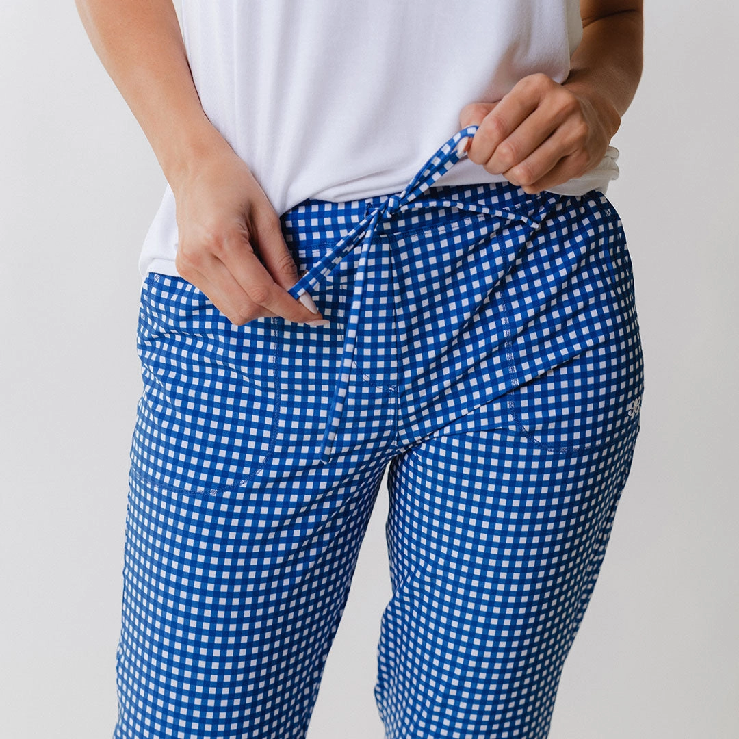 Blue Gingham Jetsetters