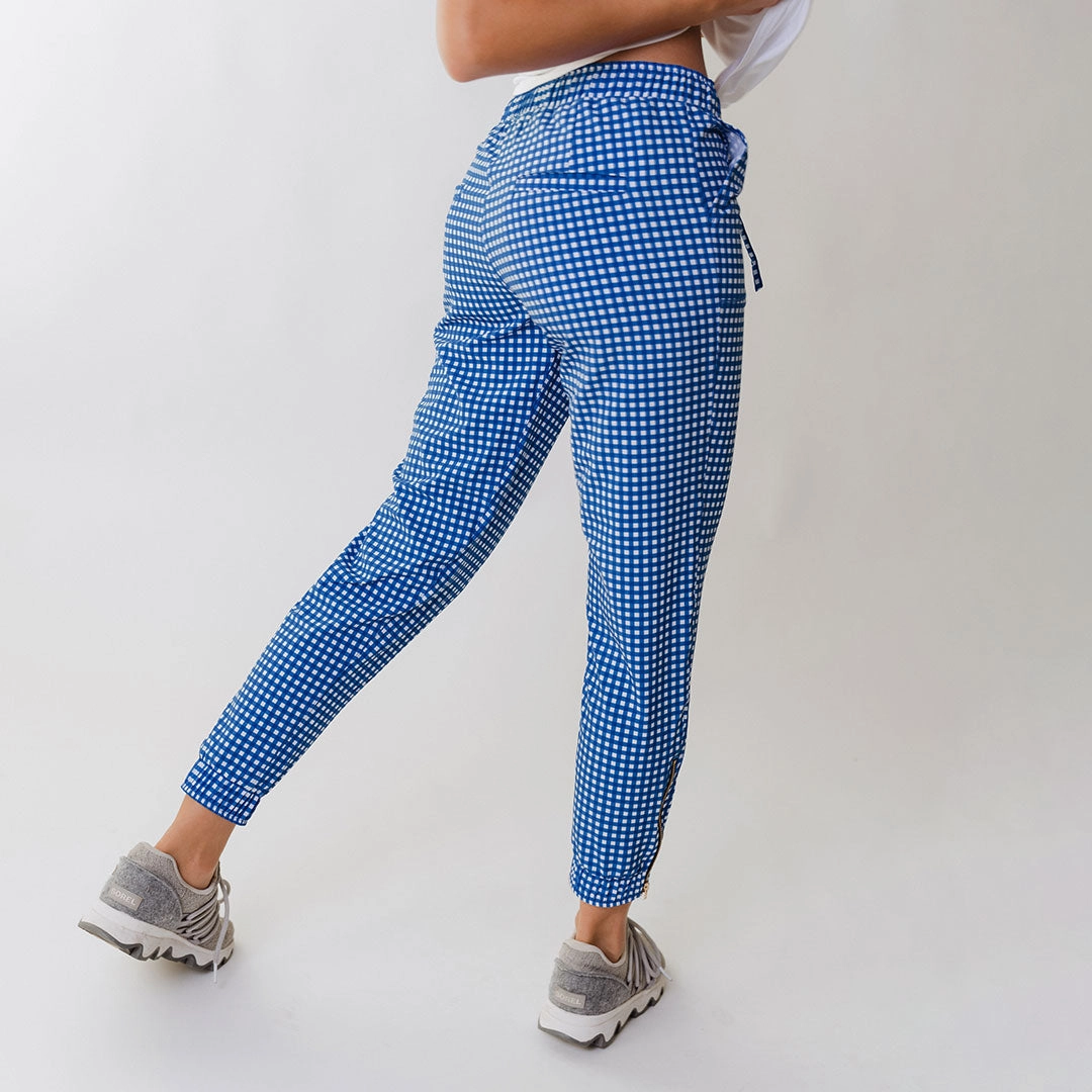Blue Gingham Jetsetters