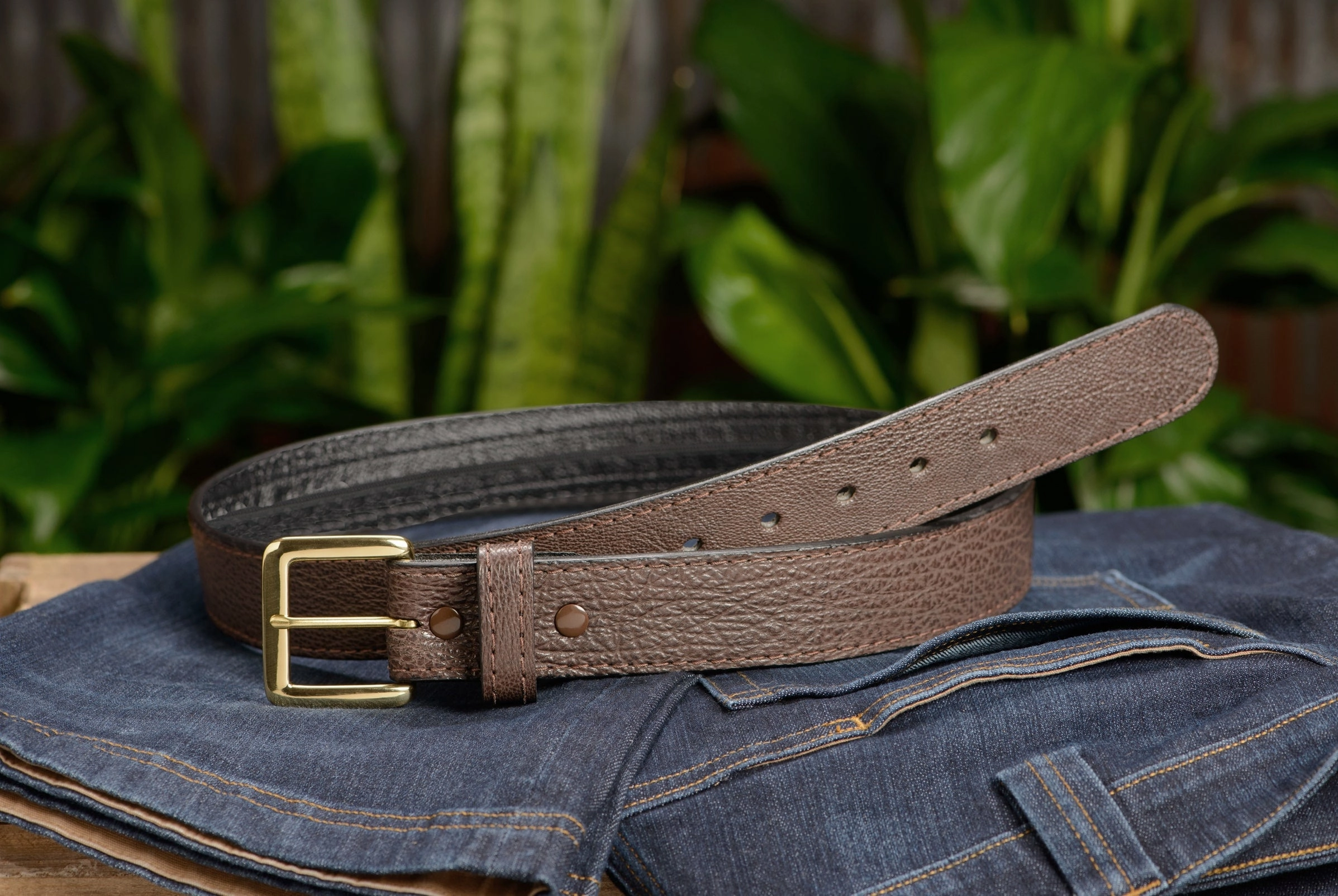 Brown Shark Money Belt With 25" Zipper 1.50" Wide