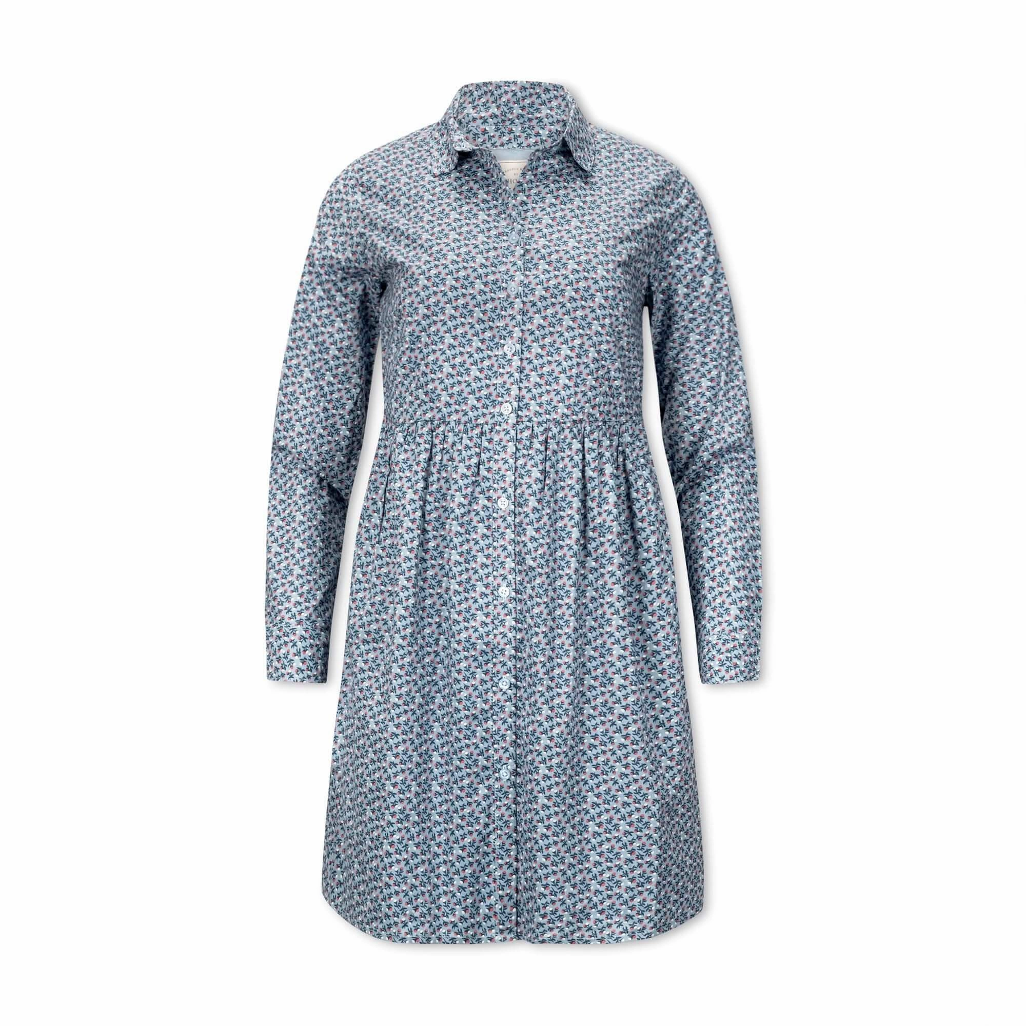 Button Front Organic Shirt Dress