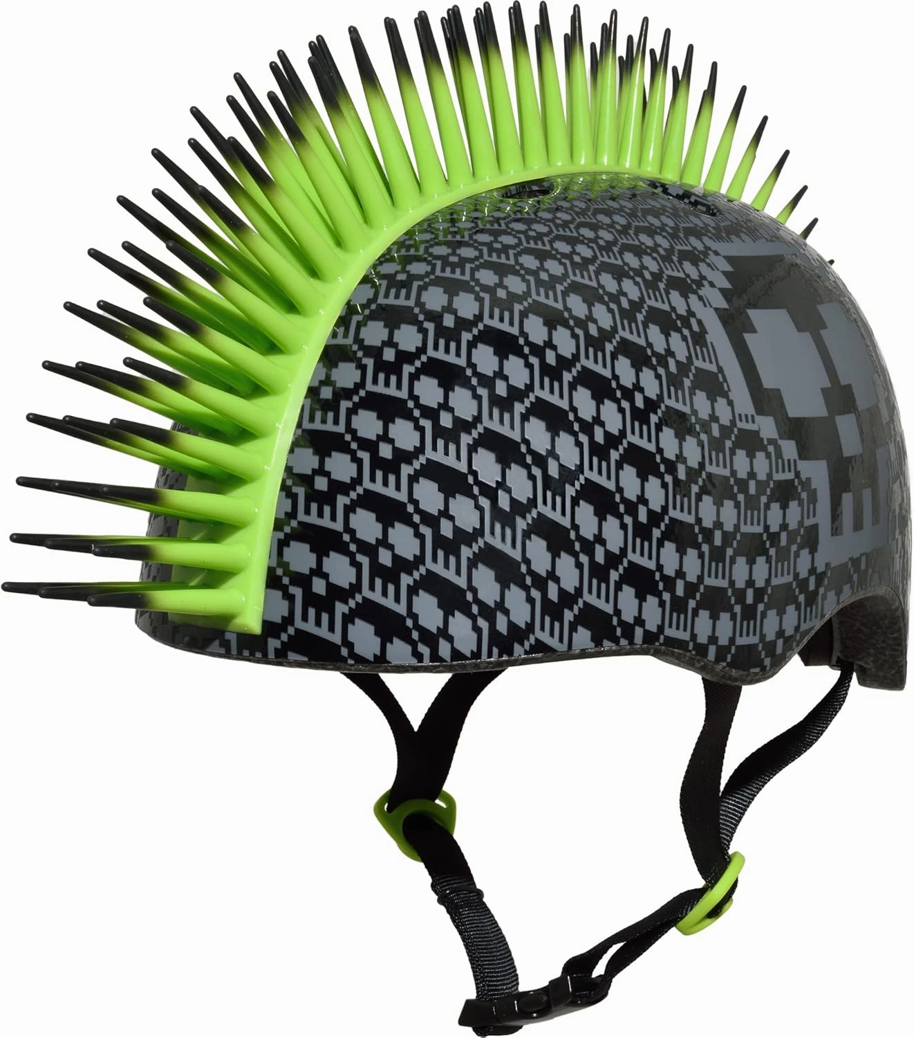 C.Preme Raskullz Bone Block Mohawk Child Helmet - Black-Green