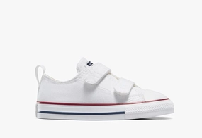 CONVERSE KIDS CHUCK TAYLOR ALL-STAR 2V WHITE SNEAKER SHOE