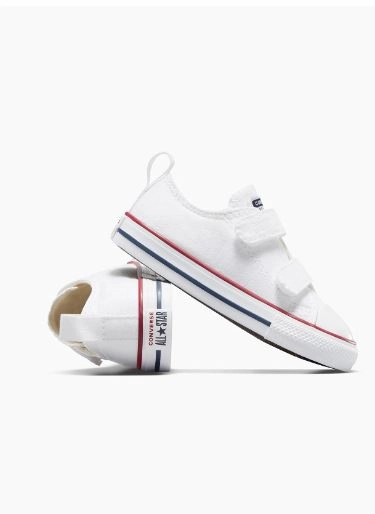 CONVERSE KIDS CHUCK TAYLOR ALL-STAR 2V WHITE SNEAKER SHOE