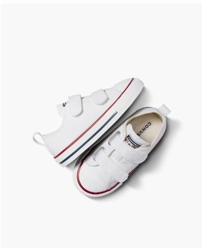 CONVERSE KIDS CHUCK TAYLOR ALL-STAR 2V WHITE SNEAKER SHOE