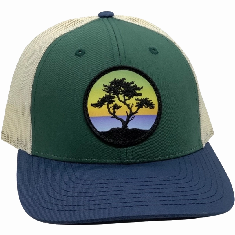 Curved Brim Trucker with Cypress Patch