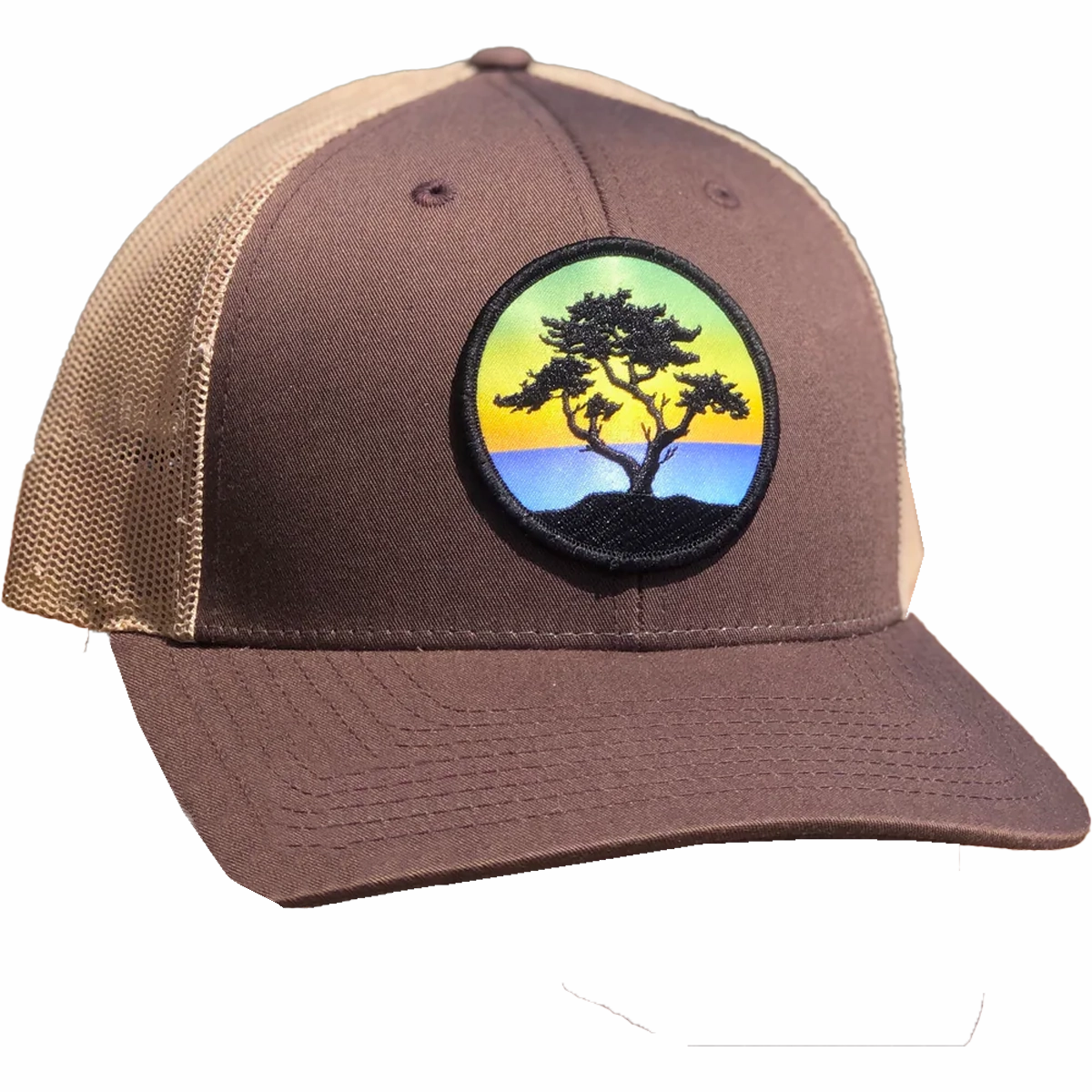 Curved Brim Trucker with Cypress Patch