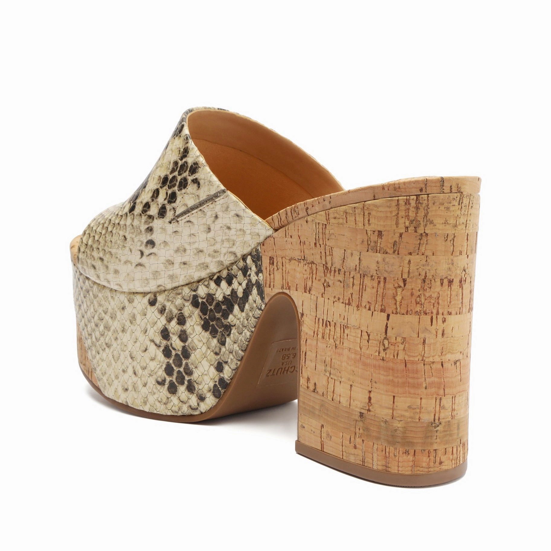 Dalle Snake-Embossed Leather Sandal