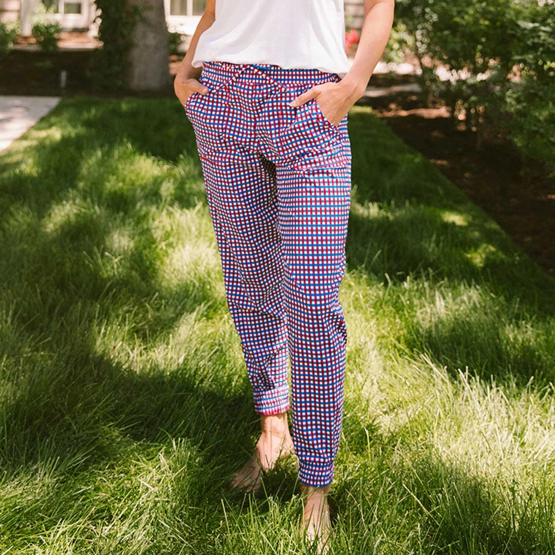 Destination Joggers, Red White and Blue