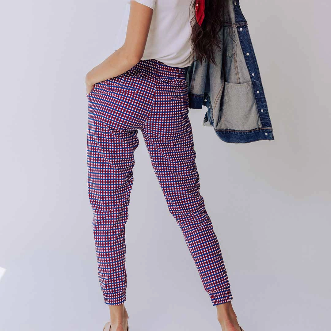 Destination Joggers, Red White and Blue