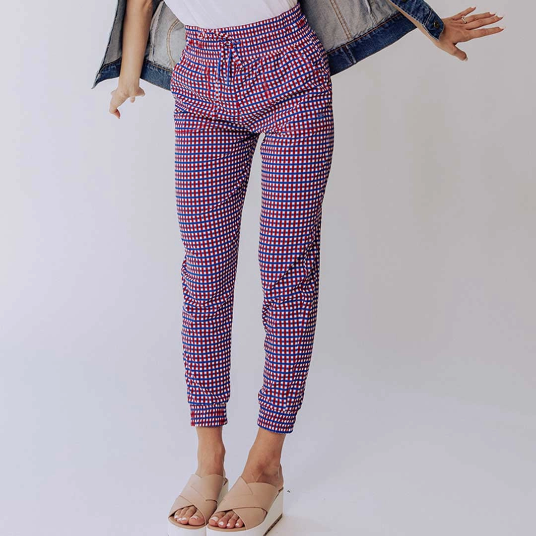 Destination Joggers, Red White and Blue