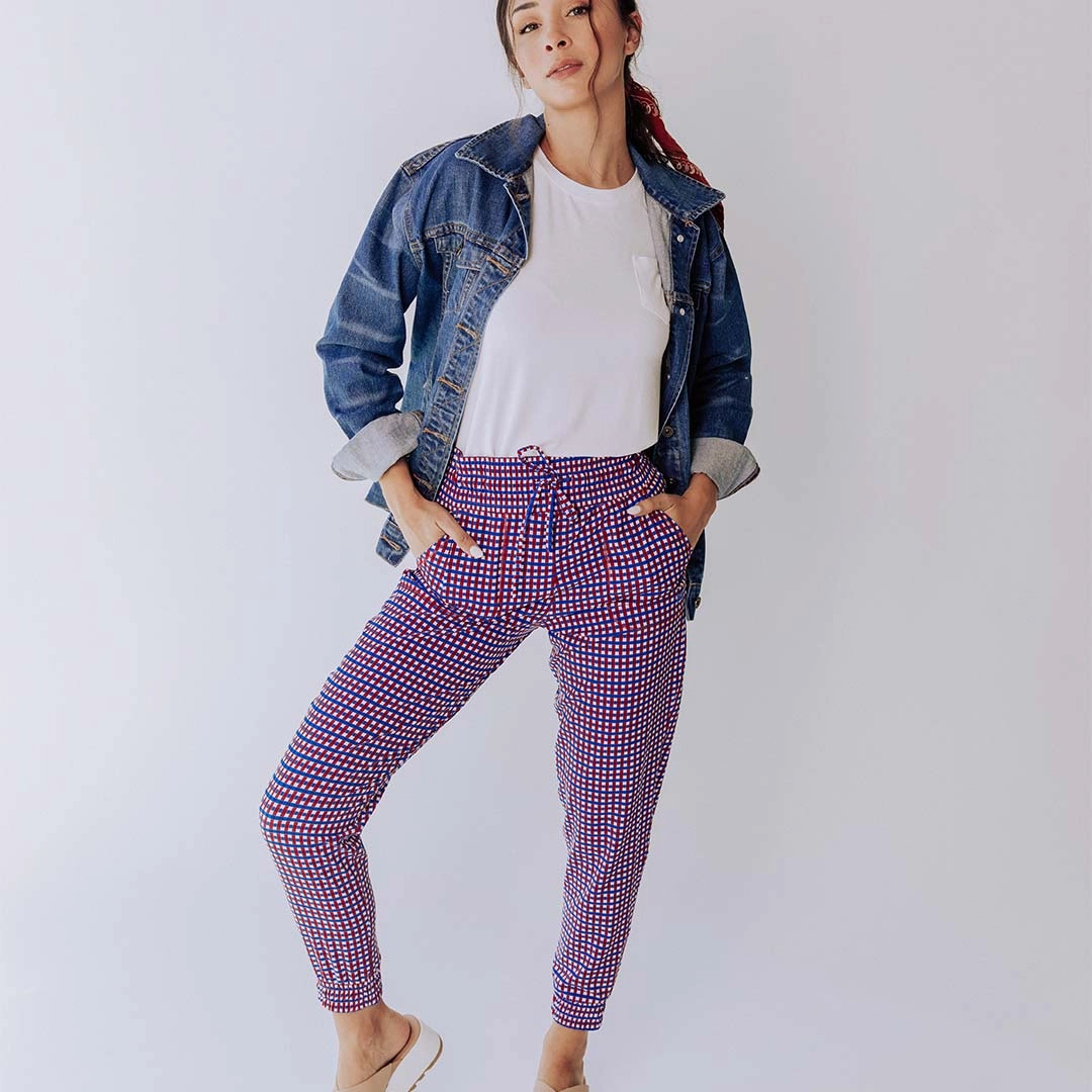 Destination Joggers, Red White and Blue