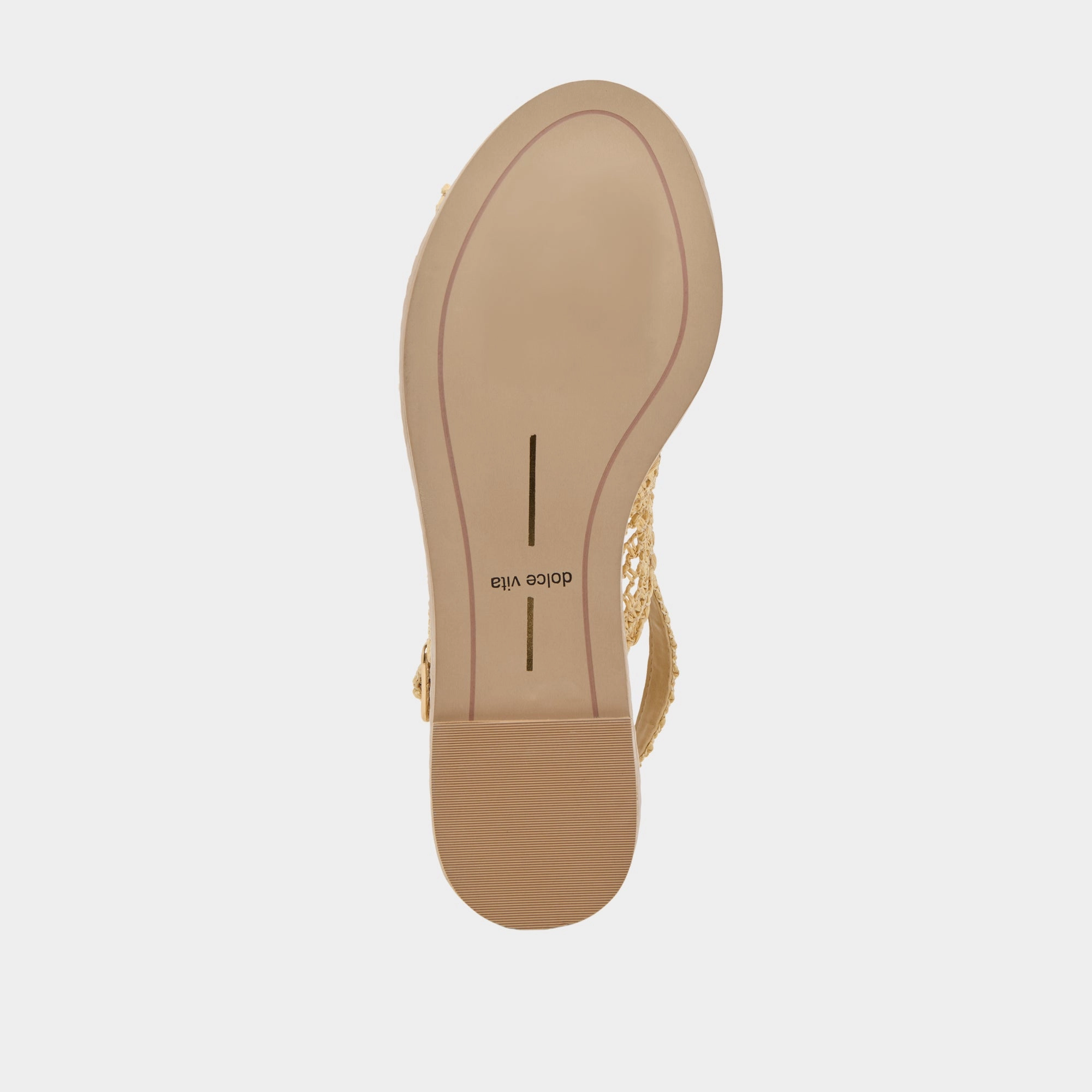 DEXLER WEDGES LT NATURAL WOVEN RAFFIA