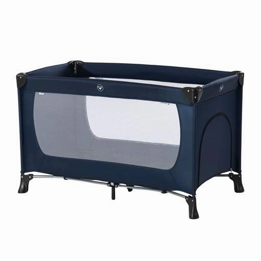 Hauck Dream N Play Plus Foldable Travel Bed and Playpen With Mattress, Navy Blue