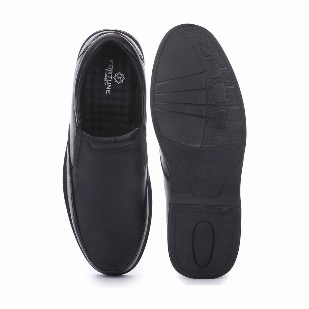 Healers Formal (Black) Slip-On Loafers Shoes For Men FL-1413 By Liberty