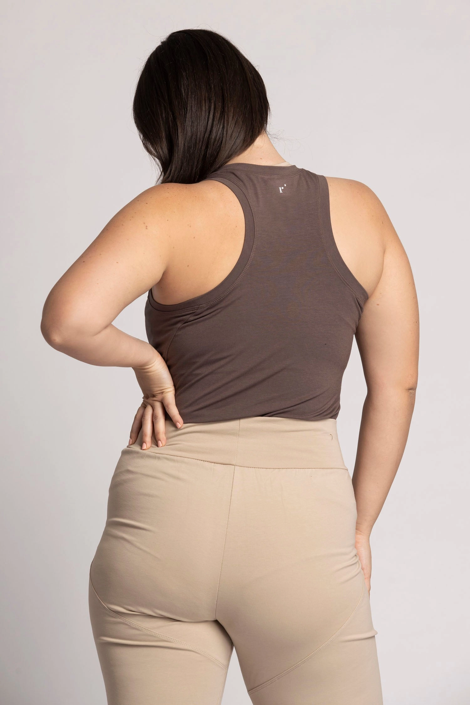 I'mPerfect Soft Modal Racer Tank Top 35%off