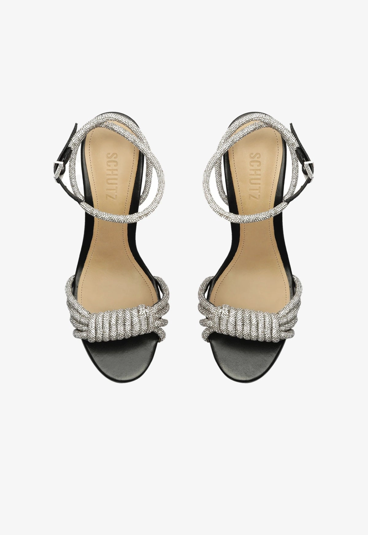 Jewell Block Leather Sandal