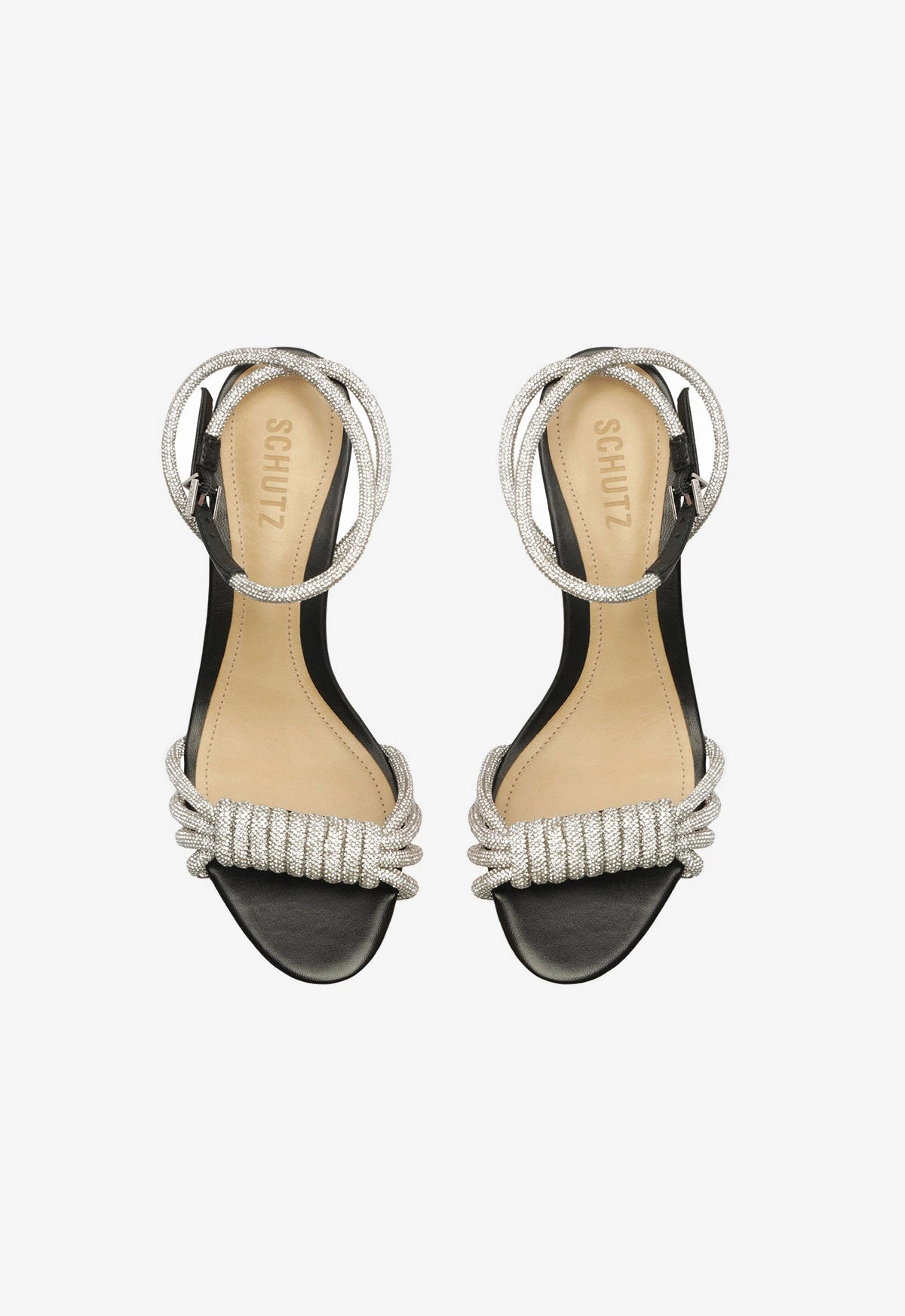 Jewell Mid Block Nappa Leather Sandal