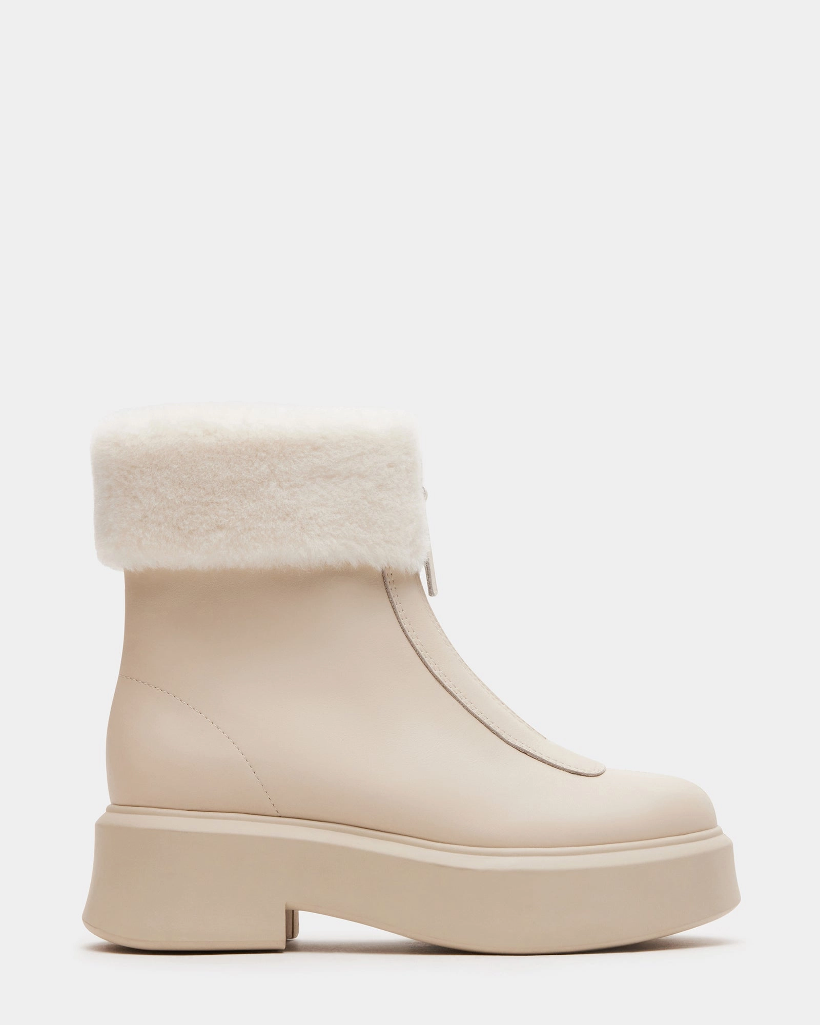 JONES FAUX FUR BONE LEATHER
