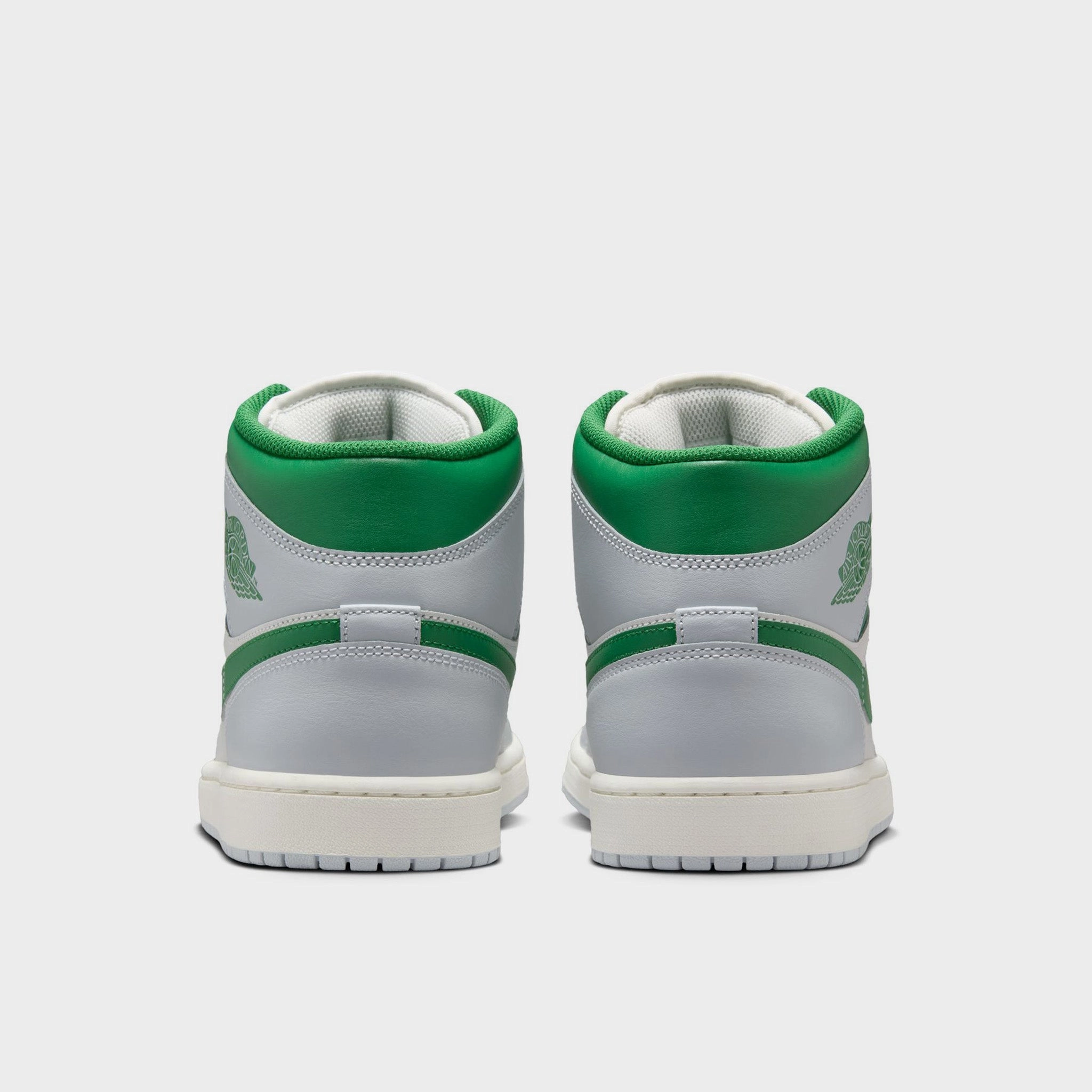 Jordan 1 Mid Summit White / Pine Green - Pure Platinum