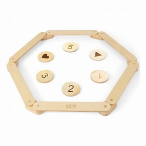Kids Wooden Balance Beam With Wooden Steeping Stones | 12 Piece Set
