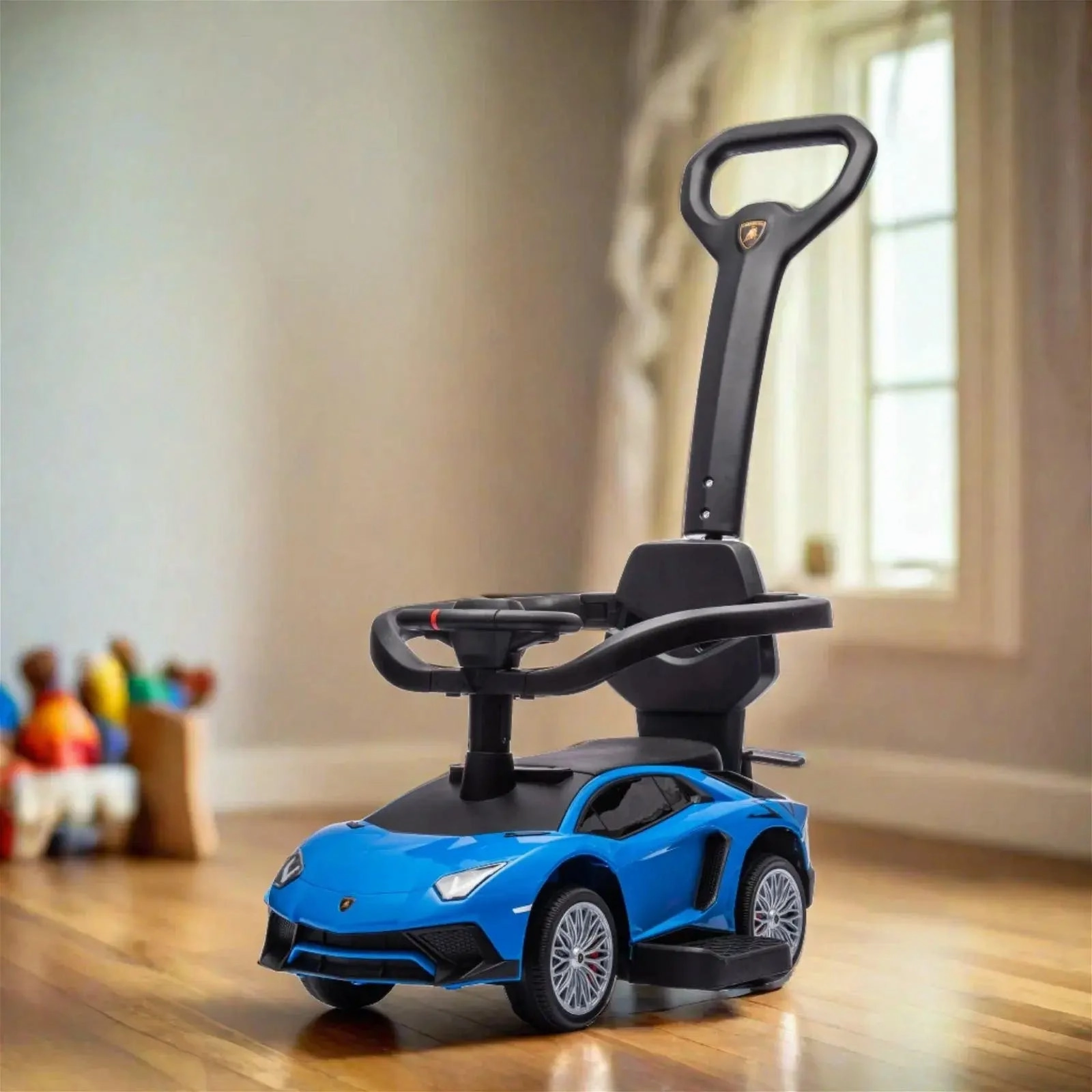 Lamborghini 3-in-1 Kids Push Ride on Toy Car