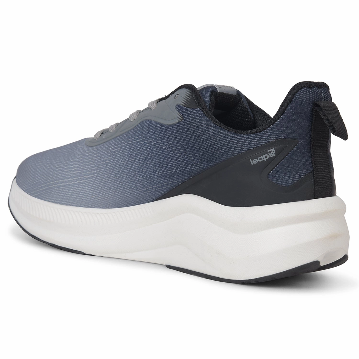 Leap7x Grey Sports Lacing Running Shoes For Men EVERSTAR1E By Liberty