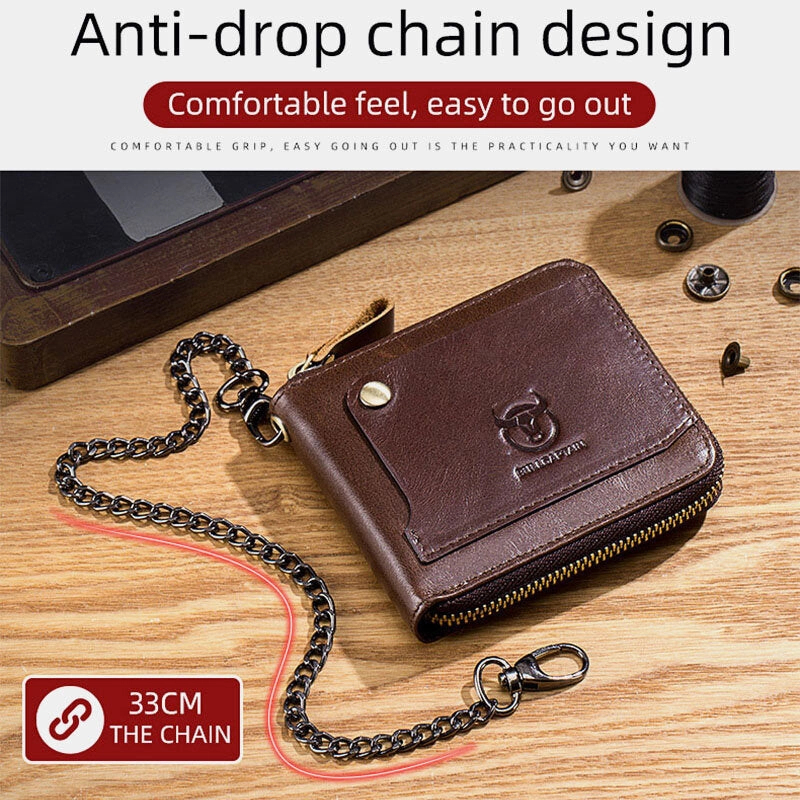 Leather Wallets For Men Coin Purse, ID Wallets, Card Case, Money Clip, Bifold
