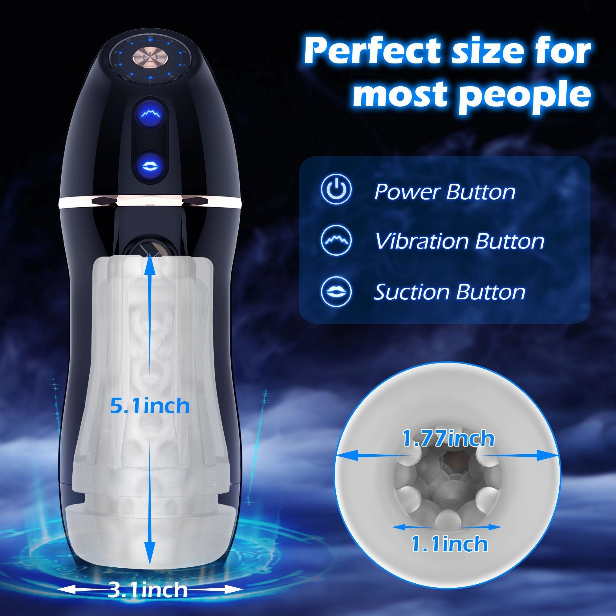 Leo - Automatic Sucking Male Masturbator with Vibration