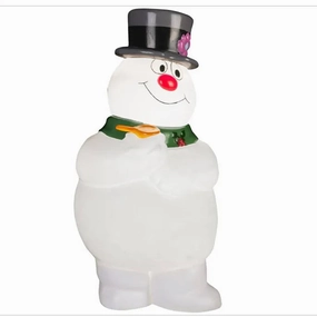Lighted Blow Mold Outdoor Decor Frosty W/Scarf 24 WB Multi